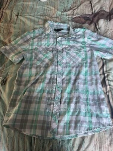 Red Ape MCMXXXIII Mens Med Short Sleeve Green & Gray Shirt Shipping Included - Picture 1 of 3