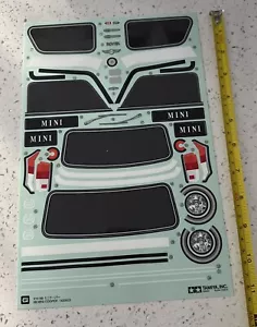 Vintage Tamiya 58163 Rover Mini Copper 94 Monte-Carlo Decal sheet M01/M03/M05 W - Picture 1 of 3