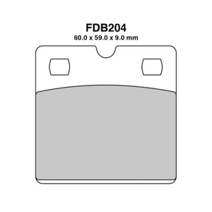 PAIR OF BRAKE PADS FERODO FDB204P LAVERDA 1000 RGA SFC JOTA 1984-1985 - Picture 1 of 5