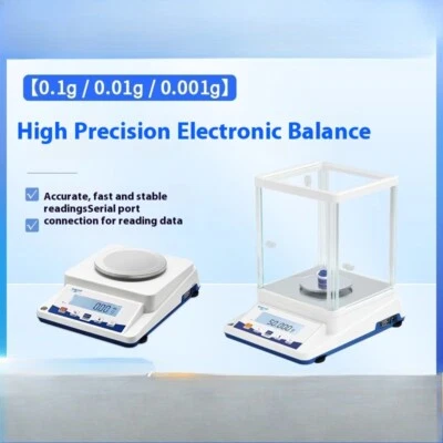 Báscula Electrónica 0.01g Laboratorio Alta Precisión Balanza Electrónica 0.001g - Imagen 1 de 4