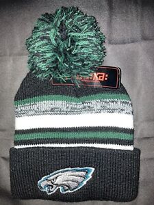 New Philadelphia Eagles Gray Green Black Cuffed Knit Beanie Winter Ski Cap Hat