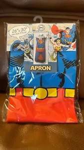 DC Comics WB Superman Apron 1 sz fits all 26" x 30" NIP - Picture 1 of 2