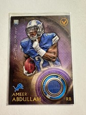 K135,798 - 2015 Topps Valor Rookie Relics Strength #VRRAA Ameer Abdullah #/75