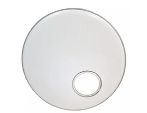 RockSolid 22" oder 20" glatt weiß resonant Bass Drum Head Skin mit passendem 6"... - Bild 1 von 3
