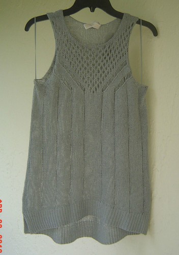 TUNICA ALL'UNCINETTO GRIGIA MICHAEL KORS NUOVA CON ETICHETTE TAGLIA M $99