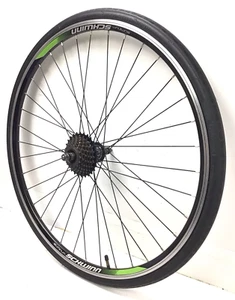 Schwinn 700c Rear Bicycle Alloy Wheel 7-speed Freewheel 32C Tire Road Bike #T88 - Picture 1 of 3