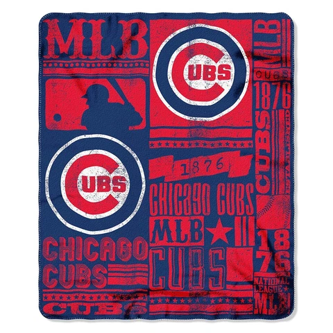 Chicago Cubs 50" x 60" Painted Fleece Throw Blanket by Northwest Cover