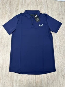 Castore Short Sleeve Golf Polo Shirt, Navy, NEW - Picture 1 of 5