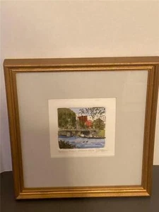 Timothy Jon Struna "Boston Public Garden" signiert, Nr.'d 23/100, gerahmter Kunstdruck - Bild 1 von 1