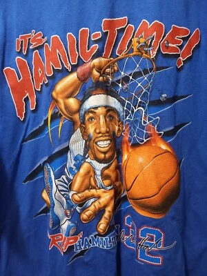 Camiseta De Colección Nueva Con Etiquetas 2004 Richard Rip Hamilton Detroit Pistons NBA Hamil-time XL  Foto 1 de 4