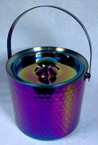 Iridescent Ice Bucket Cambridge Rainbow Double-Wall Insulated - Picture 1 of 9