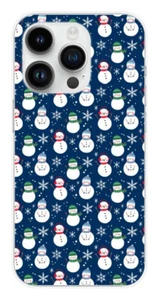 Coque en silicone imprimée compatible Apple iPhone 14 Pro Bonhomme de neige - Picture 1 of 3
