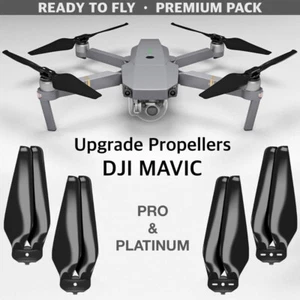 Master Airscrew STEALTH Propeller Props Set Black - DJI Mavic Pro Platinum Drone - Picture 1 of 6