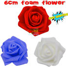 100 Pcs Large 6CM Artificial Flowers Foam Rose Heads Wedding Party Decor Bouque