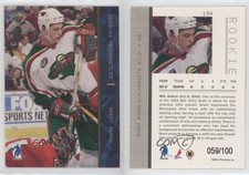 2003-04 ITG Be A Player Memorabilia Sapphire /100 Brent Burns #194 Rookie RC