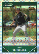 2007 (BLUE JAYS) Bowman Chrome Draft X-Fractors #BDP8 Jamie Vermilyea/299