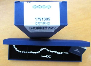 Pulsera Swarovski 1791305 para mujer con cristales de tenis enchapados en rodio con caja - Imagen 1 de 12