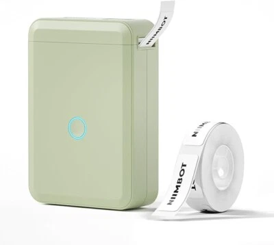 NIIMBOT D110 Label Maker Machine with Tape Bluetooth Small Label Printer - Green