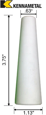 Large Ceramic Sandblaster Nozzle Tip C1: Kennametal Premium Grade: Various Sizes