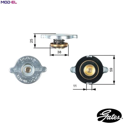 CAP RADIATOR RC122 FOR MITSUBISHI ETERNA/III PAJERO/SHOGUN/�/Canvas/Top/Mk  VW - Image 1 of 4