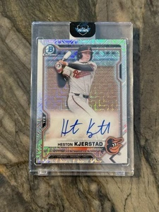 Heston Kjerstad 2021 Bowman Mega Box BMA-HK Chrome Prospect MOJO Auto Orioles - Picture 1 of 2