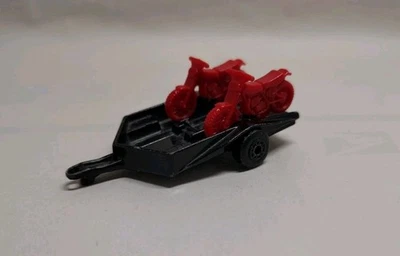 1979 Matchbox Superfast Motor-Cycle Black Trailer w/2 Red Bikes - Image 1 of 3