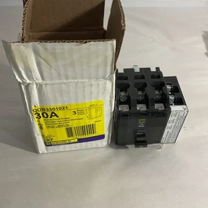 SQUARE D QOB330-1021 3-P 30A 120/240V SHUNT AUSLÖSESCHUTZSCHALTER - Bild 1 von 2