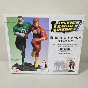 DC Direct Justice League Build-A-Scene Statue Part 3 The Flash & Green Lantern - Picture 1 of 11