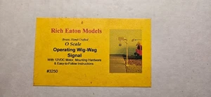 Rich Eaton O Scale operating Wig Wag Signal with DC Motor - NIB - Picture 1 of 3