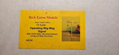 Rich Eaton O Scale operating Wig Wag Signal with DC Motor - NIB - Image 1 of 3