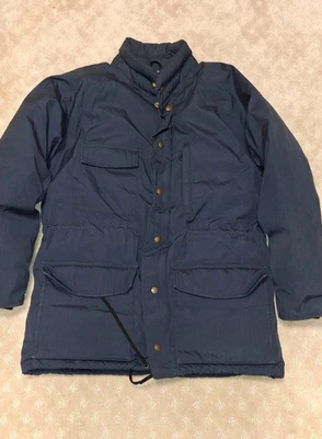 Chaqueta Parka De Colección Eddie Bauer Plumón De Ganso Para Hombre XL Azul Marino Expedición EE. UU. Años 80 Foto 1 de 4