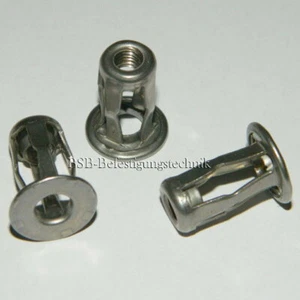 -- Hohlraumanker -- M4-M8 aus Stahl u. Edelstahl A2 Blindnietmuttern Nietmuttern - Bild 1 von 11