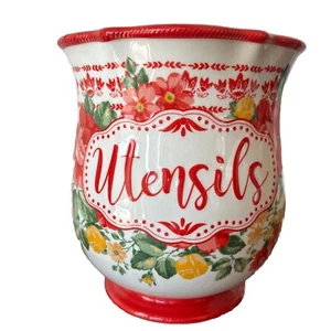 Pioneer Woman Country Garden Kitchen Utensil Canister - Picture 1 of 7