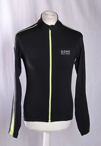 Gore Bike Wear Cycling Jacket Stretchy Zip Back Pocket Black Neon Mens M VGC! - Picture 1 of 11