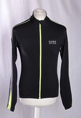 Gore Bike Wear Cycling Jacket Stretchy Zip Back Pocket Black Neon Mens M VGC! - Image 1 of 4