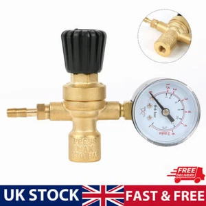 Mini Mig Gas Bottle Regulator with Gauge Welding For Disposable Argon CO2 Bottle - Picture 1 of 12