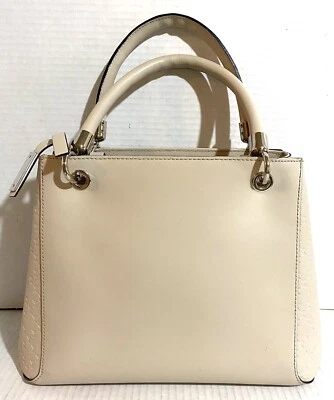 nicoli handbags Creme Leather Satchel - Image 1 of 4