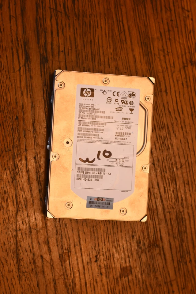 HP 146.8GB,Internal,15000 RPM (360209-011) Wide Ultra320 SCSI HDD - Image 1 of 1