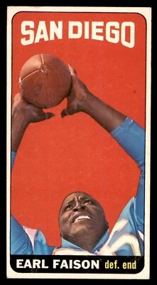 1965 Topps Football #158 Earl Faison GD *f1 - Image 1 of 2