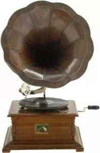 Vintage HMV Gramophone Fully Functional Working Phonograph, win-up record player - Picture 1 of 5