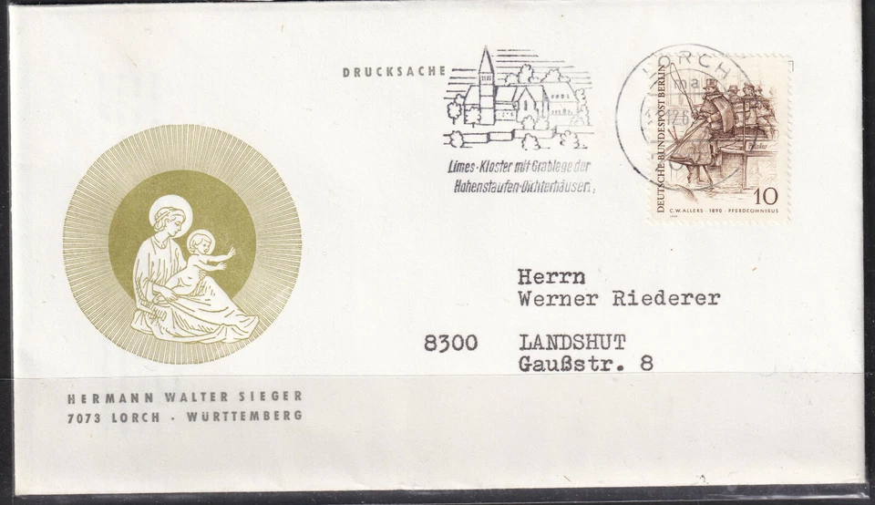  Berlin 1969 Cover To Germany - Addressed - Fine Used - Image 1 of 1