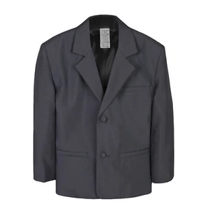 New Boys Baby Toddler Teens Formal Wedding Party Church Dark Gray Blazer S-20 - Picture 1 of 2