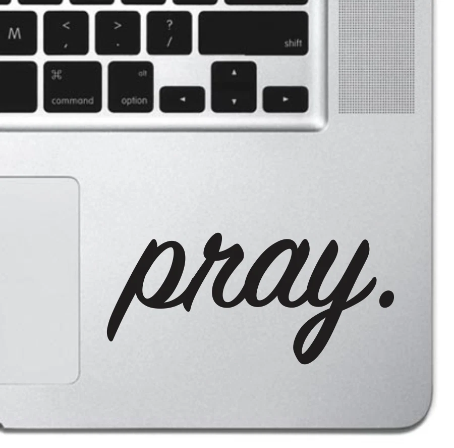 Pray Inspirational Macbook Sticker Decal For MacBook Pro Air Laptop Religious - Image 1 of 3