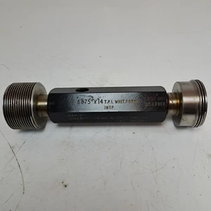 Go / No Go - 1,6875" x 14 TPI, Whitworth Form Stecker Messgerät Inspektion. WF (gebraucht) - Bild 1 von 8