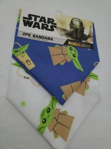 Disney 2 Nuevo Mascota Gato Perro Bandana Bufanda Star Wars Bebé Yoda Mandaloriano El Niño - Imagen 1 de 2