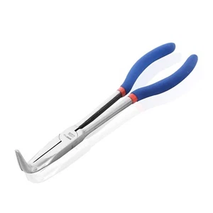 NEW 11" EXTRA LONG 90 DEGREE TIP NEEDLE NOSE PLIER NEEDLENOSE HEAVY DUTY - Picture 1 of 2