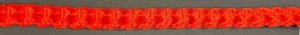 11 yards 1/2 inch red caterpillar pleated fabric trim - Picture 1 of 1