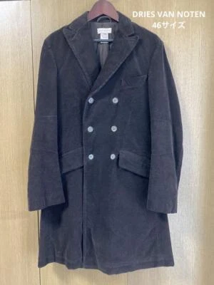 Men size L Dries Van Noten Italian Corduroy Coat 46 Brown Limited Vhtf Vintage D - Image 1 of 4