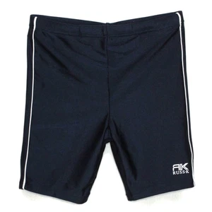 RUSSK Boys Long School Swimsuit Navy Blue with White Stripes 30351380 140cm 787 - Picture 1 of 5