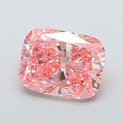 4.06 Ct Cushion Lab Diamond Fancy Vivid Pink IGI Certified VS1 Loose Stone - Image 1 of 4